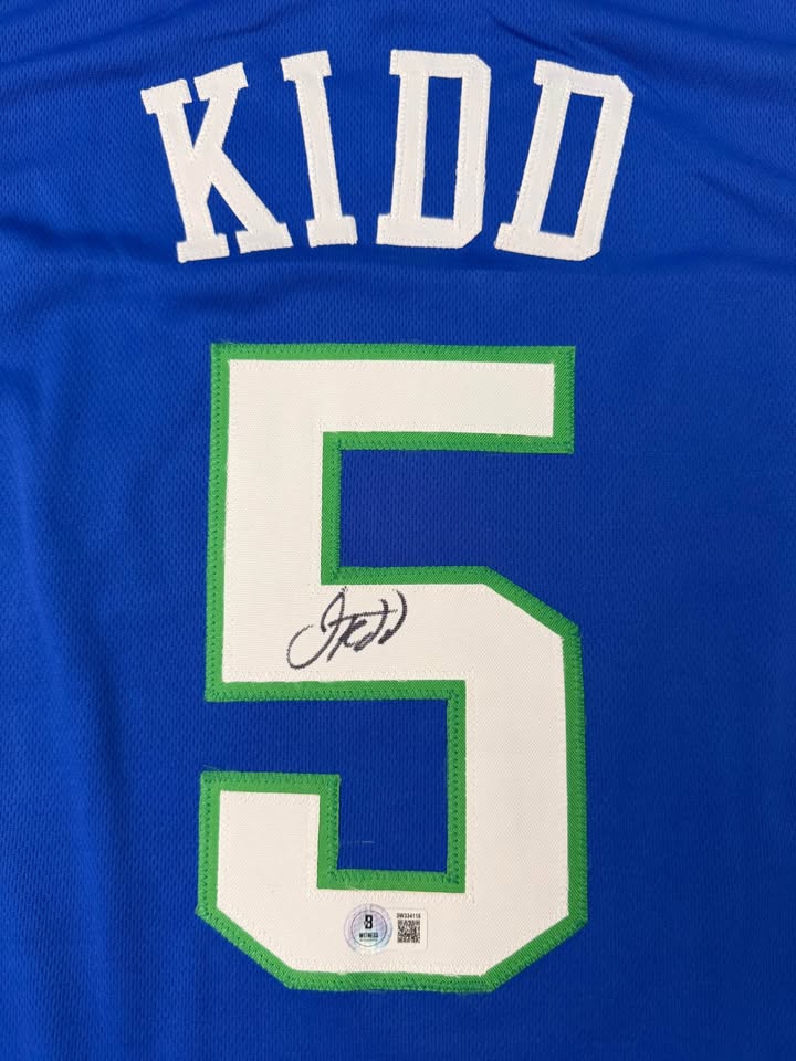 🏀 Jason Kidd Signed Dallas Mavericks Jersey – Beckett Witnessed Autograph ✍️
