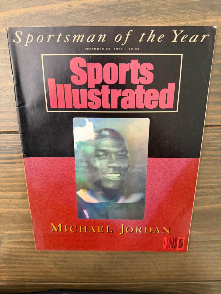 🏀 Michael Jordan – Sportsman of the Year | Sports Illustrated – December 23, 1991 (Hologram Cover)
