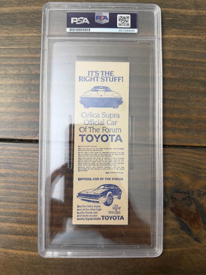 🔥🏀 MAGIC JOHNSON Signed 1982 NBA Finals Ticket – PSA/DNA GEM MINT 10 AUTO 🏀🔥