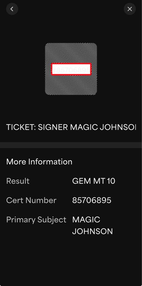 🔥🏀 MAGIC JOHNSON Signed 1982 NBA Finals Ticket – PSA/DNA GEM MINT 10 AUTO 🏀🔥