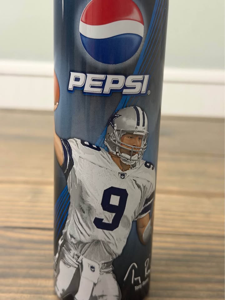 🏈🥤 Tony Romo Pepsi Collectible Bottle – Dallas Cowboys NFL Memorabilia – Sealed 🥤🏈