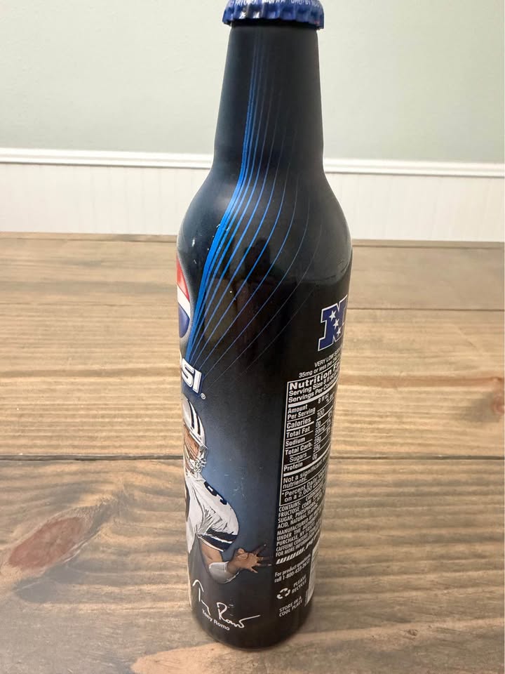 🏈🥤 Tony Romo Pepsi Collectible Bottle – Dallas Cowboys NFL Memorabilia – Sealed 🥤🏈