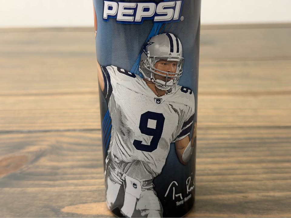 🏈🥤 Tony Romo Pepsi Collectible Bottle – Dallas Cowboys NFL Memorabilia – Sealed 🥤🏈