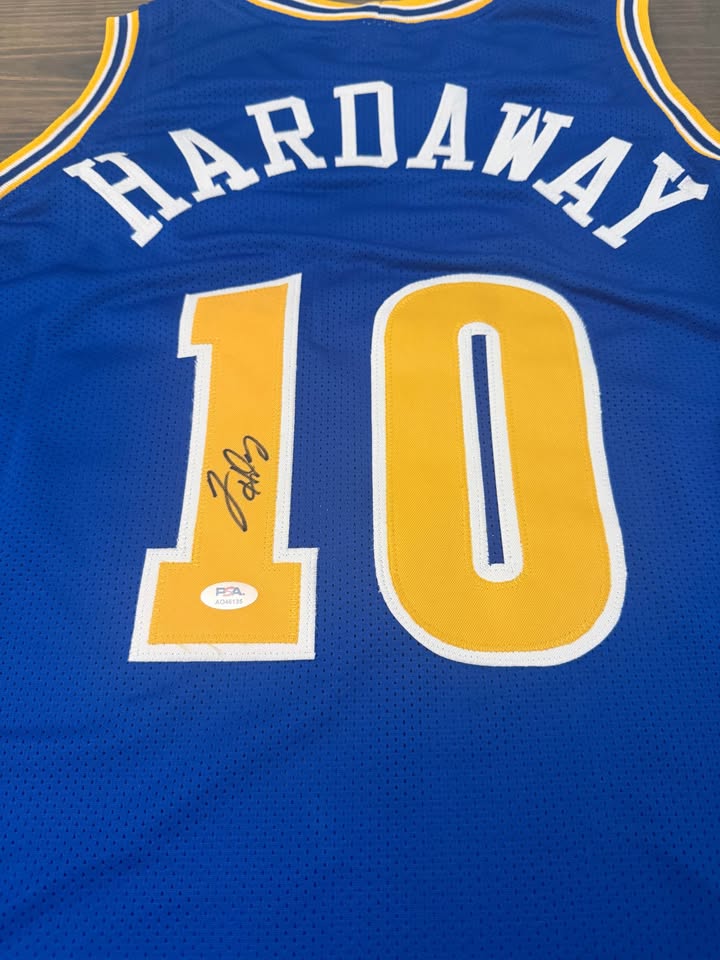 🏀 Tim Hardaway Signed Golden State Warriors #10 Jersey – PSA/DNA Authenticated