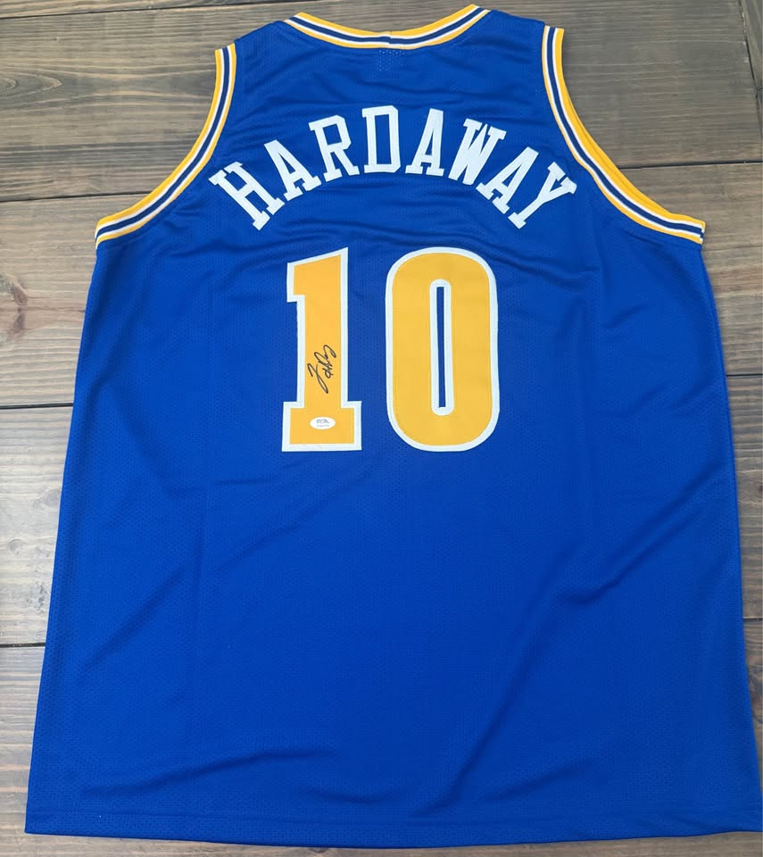 🏀 Tim Hardaway Signed Golden State Warriors #10 Jersey – PSA/DNA Authenticated