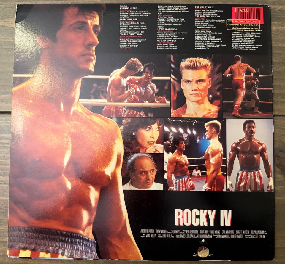 🥊🎬 Autographed Rocky IV Original Motion Picture Soundtrack Vinyl – Signed & Inscribed “Drago”