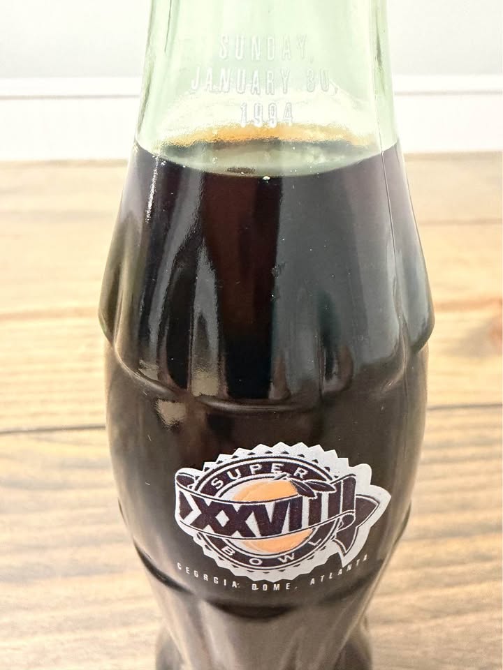 🥤🏈 1994 Super Bowl XXVIII Commemorative Coca-Cola Classic Bottle – Unopened ⭐